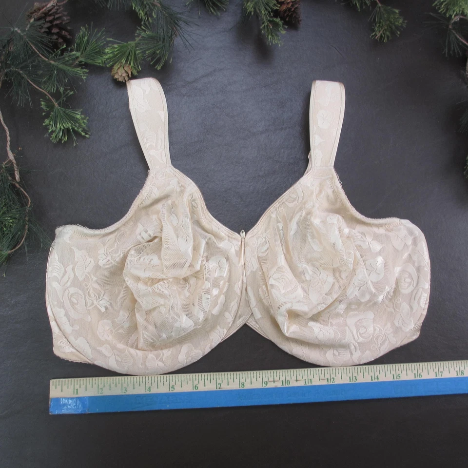 Sujetador Wacoal para mujer 44G beige conciencia con aros cobertura completa jacquard 85567 Foto 2 de 4