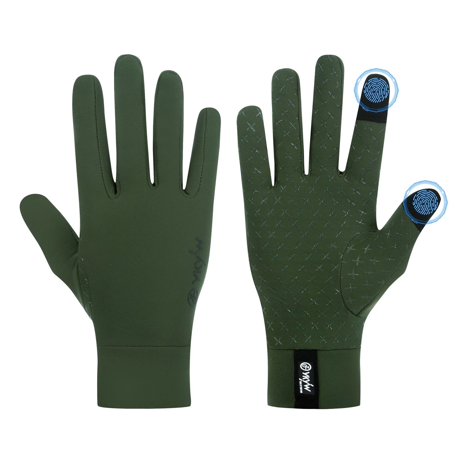 Winter Cycling Gloves Men -Touch Screen Padded Bike Glove Water Resistant Win...