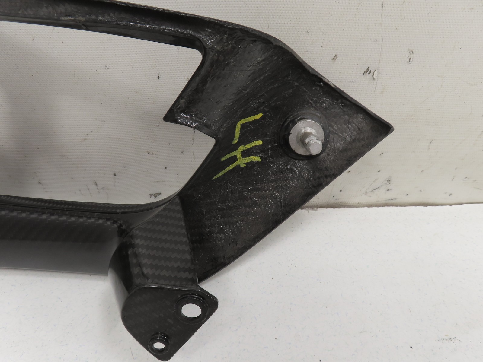 06 Lamborghini Gallardo Grab Handle Door Interior Carbon Fiber Left OEM 40086717