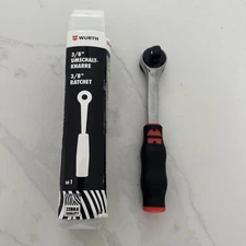 Würth® Zebra 3/8" Drive Round Head Ratchet – 7 Inch 72-Tooth - New