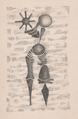 Art brut / Outsider art / Surrealism - drawing Zeichnung dessin 1960 (21)