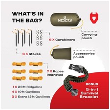 Survival Rain Fly for Backpacking
