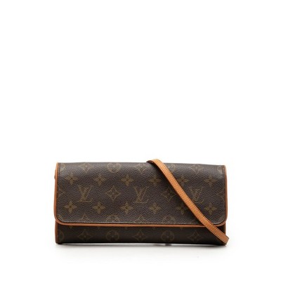 LOUIS VUITTON Monogram Pochette Twin GM Diagonal Shoulder Bag M51852 【Used】