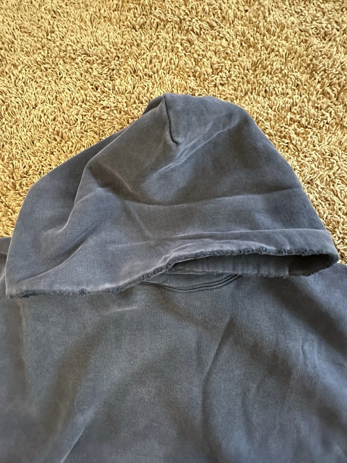 1213 studio vintage fade purple russell distressed hoodie boxy cropped s m image 2