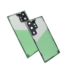 For Samsung Galaxy S23 Ultra Clear Back Glass Cover Housing Dooor Repair Parts