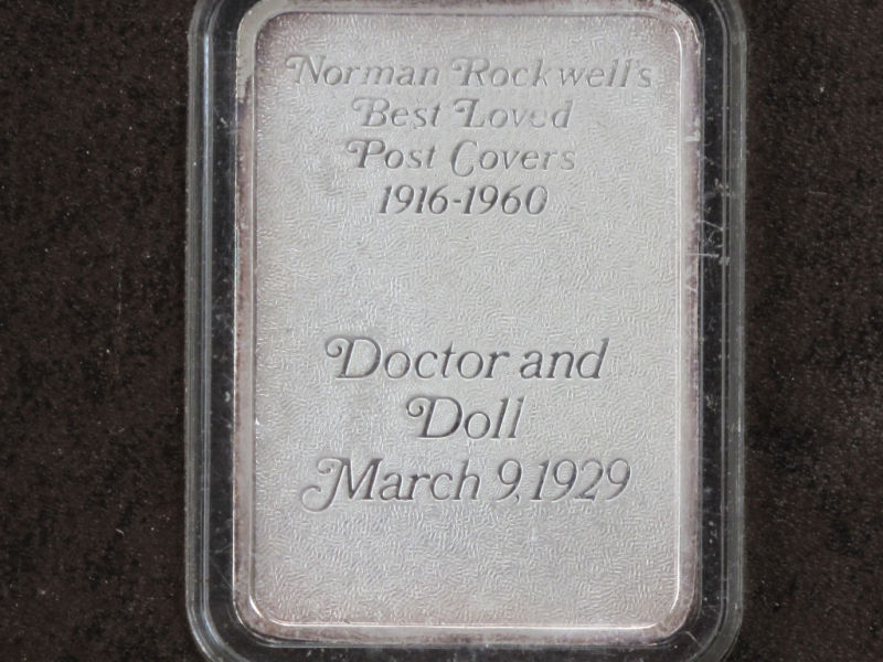Norman Rockwell's 1916-1960 12 Covers Silver Ingot Collection