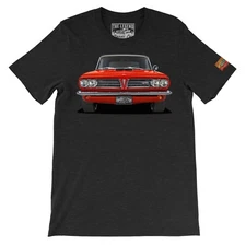 1963 LeMans The Legend Classic Car Artwork Men's T-shirts  Made in USA