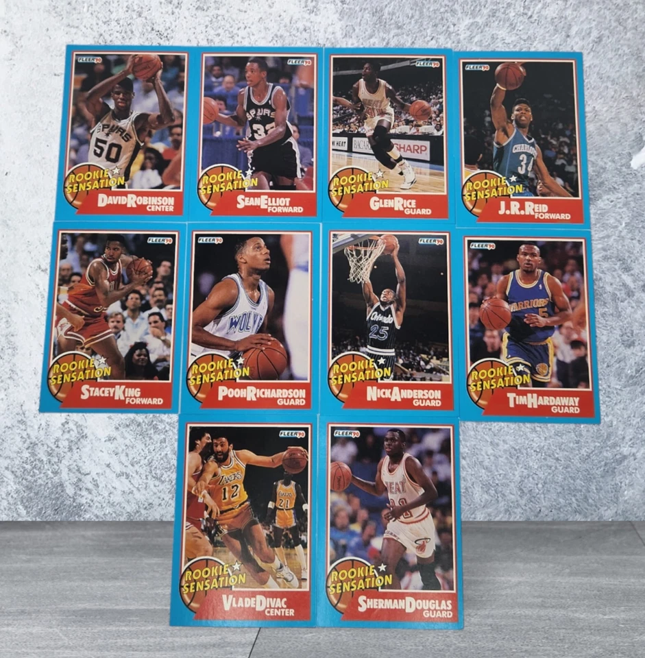 1990 Fleer Rookie Sensation 1-10 Complete Card Set w/ David Robinson RC - Image 2 of 3