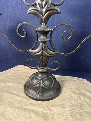 Southern Living At Home Sherwood Iron Candelabra Candle Holder Heavy - Picture 8 of 16
