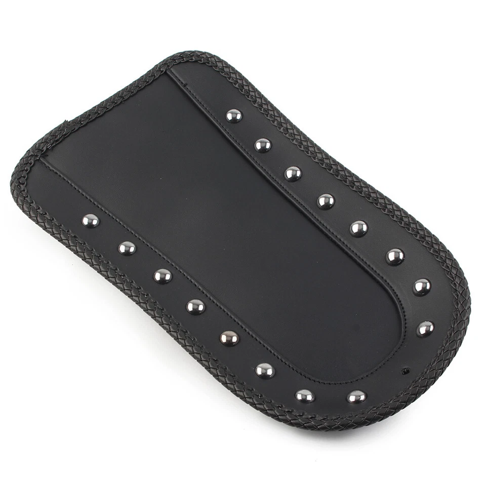 Rear Fender Bib Studs Solo Seat Black For Honda VTX1800 VTX1300 PU Leather - Imagem 3 de 4