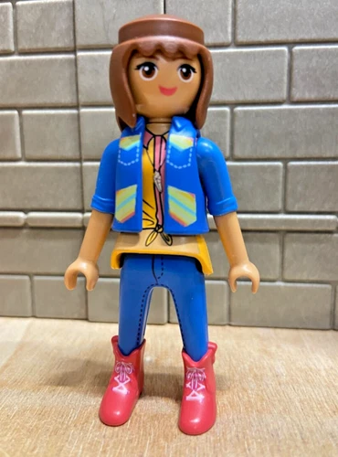 Playmobil character woman riding horse Spirit 21 for custom rare vintage