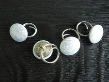 4 St&uuml;ck Bundeswehr Kn&ouml;pfe 17mm mit Ring f&uuml;r Schulterklappen Uniform Jacke Knopf