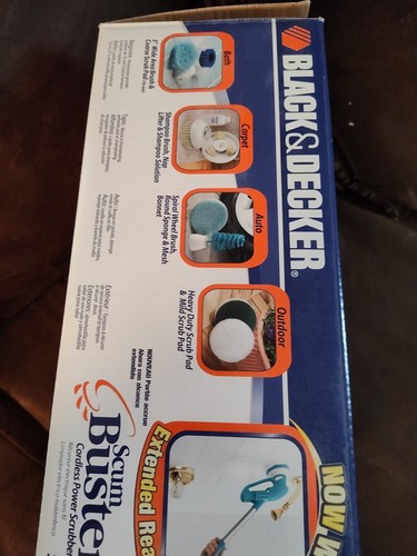 Black & Decker ScumBuster kabelloser Power Scrubber 10 Stück mit Caddy - wiederaufladbar   - Bild 8 von 15