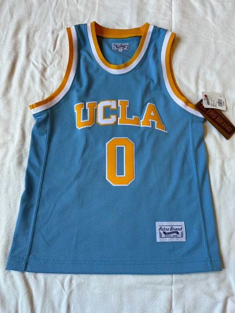 Men's Original Retro Brand Russell Westbrook Blue UCLA Bruins