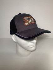 Airplane Embroidered Cap Hat Made In USA Black Gray