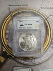 Silver 1923 Peace  Dollar ICG-MS64 Austin Hutto President   TP-9324