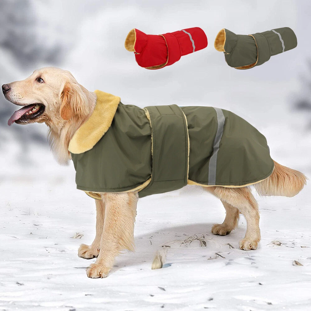 Clothes For Large Dogs Winter Warm Fleece Dog Jacket Dog Coat Clothes For  Large Dog Bulldog Golden Retriever Labrador Clothing