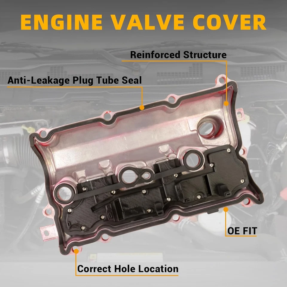 Engine Valve Covers Kit for Infiniti Q50 Q60 3.7L 2014-2015 (Left & Right Side) Foto 3 de 4