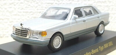 1 64 Kyosho Mercedes Benz Type 560 Sel Silver Diecast Car Model Ebay
