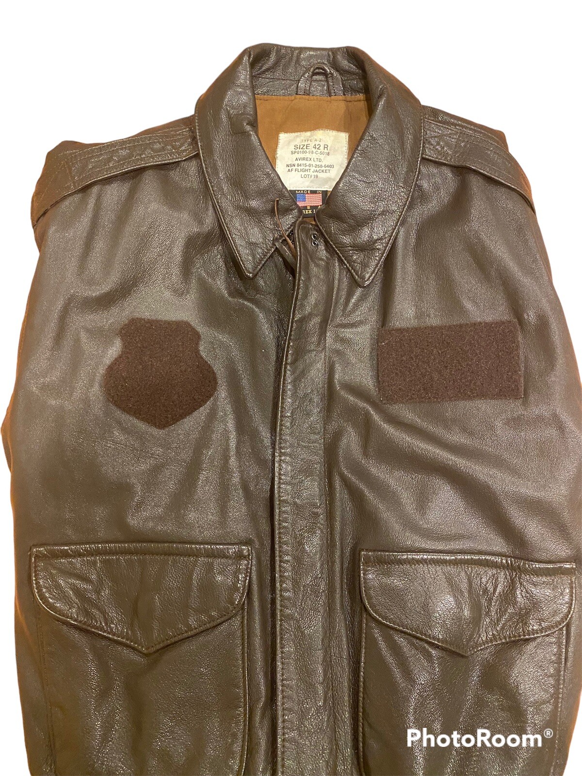 A2 Flight JKT SealBrown 38R SADDLERY USA Trench Coat For Men Alpha