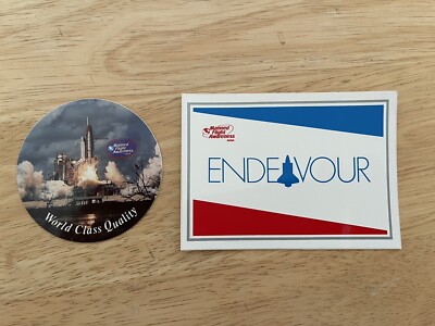 NASA ENDEAVOUR Manned Flight Awareness Decal Set Original