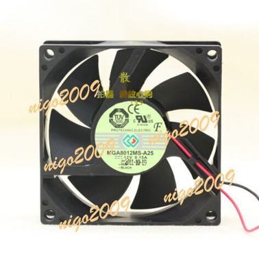 1PC MAGIC MGA8012MS-A25 8025 8CM 12V 0.15A 2-wire power      #A6-34