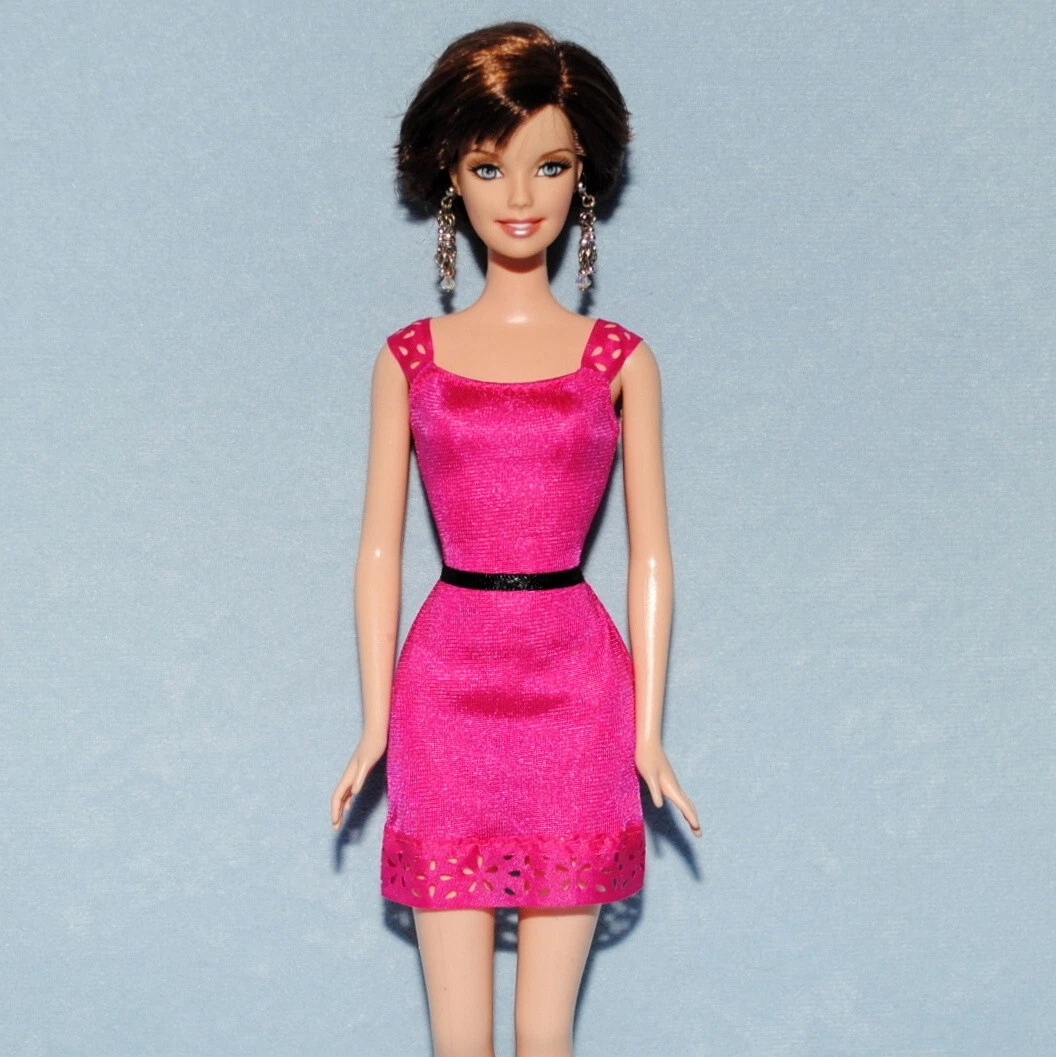 Pink dress black clearance belt