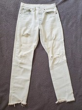 Levi's 501 S Skinny Women's Size 26x28 High Rise Jeans Light Wash Blue Denim