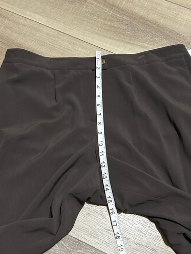 NWT MAGGIE BARNES BROWN Stretch 'Right Fit' PANTS Size 3 Average = Size 16/18 - Picture 8 of 10