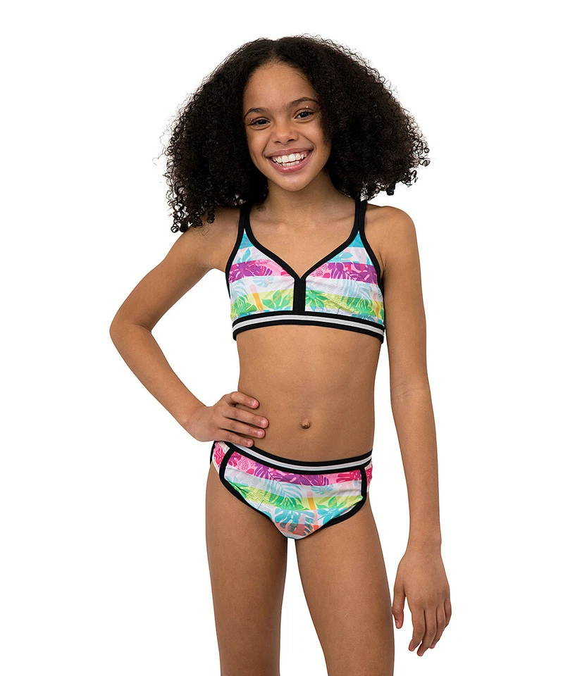 Traje de baño bikini de dos piezas Jantzen para niñas grandes, talla 7-14 Foto 3 de 4