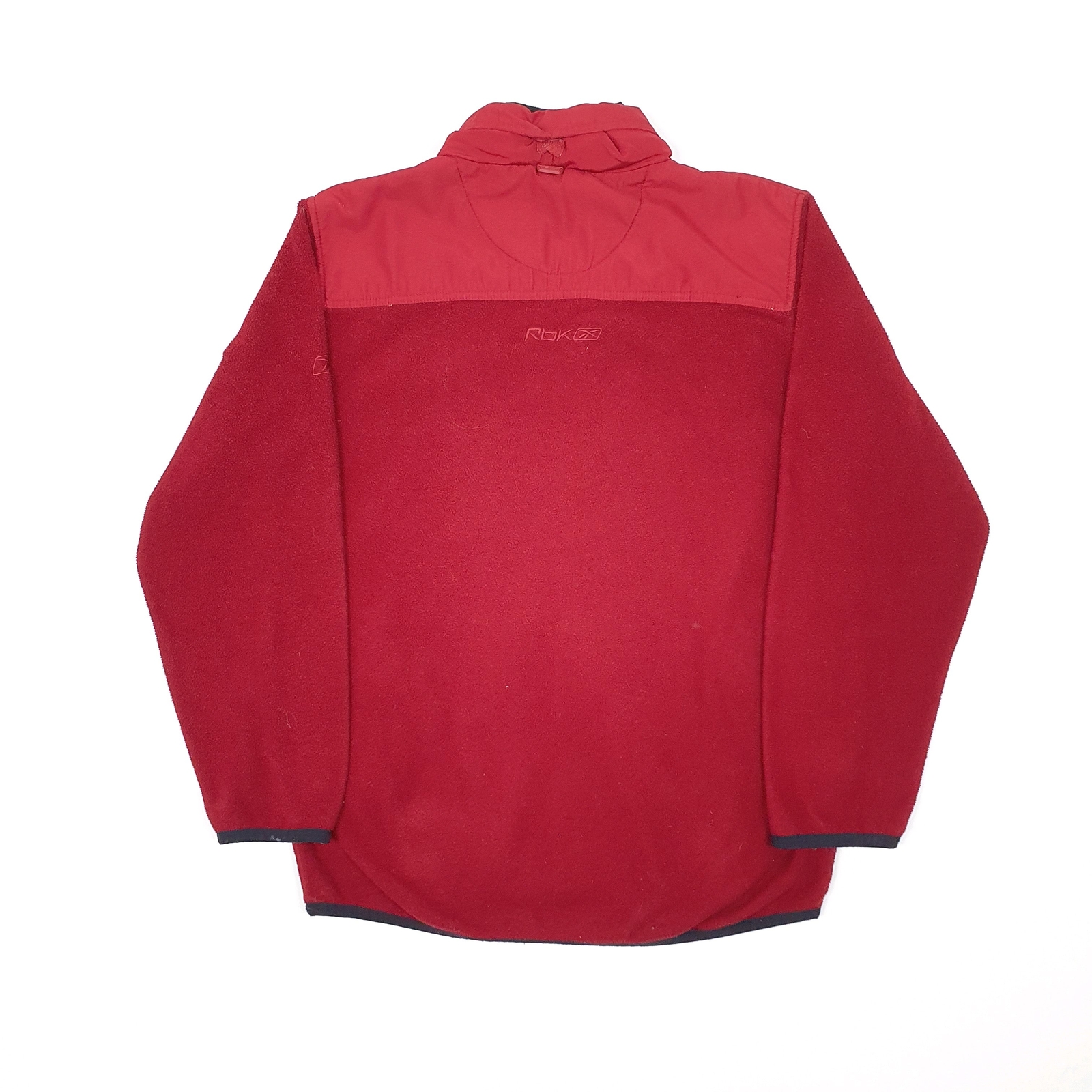 REEBOK Full Zip Hooded Polyester Fleece Jumper Mens M image 3
