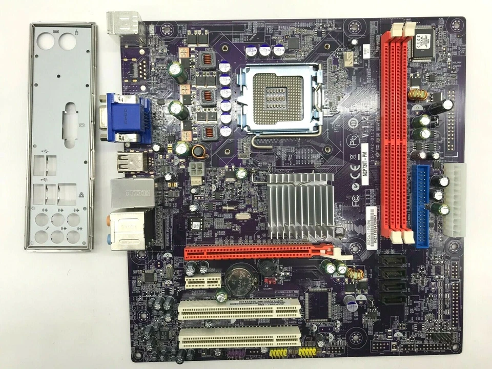 ECS MCP73VT-PM Ver:1.2 DDR2 - microATX - Socket LGA 775 - avec I/O Shield #M1193 - Photo 2/4