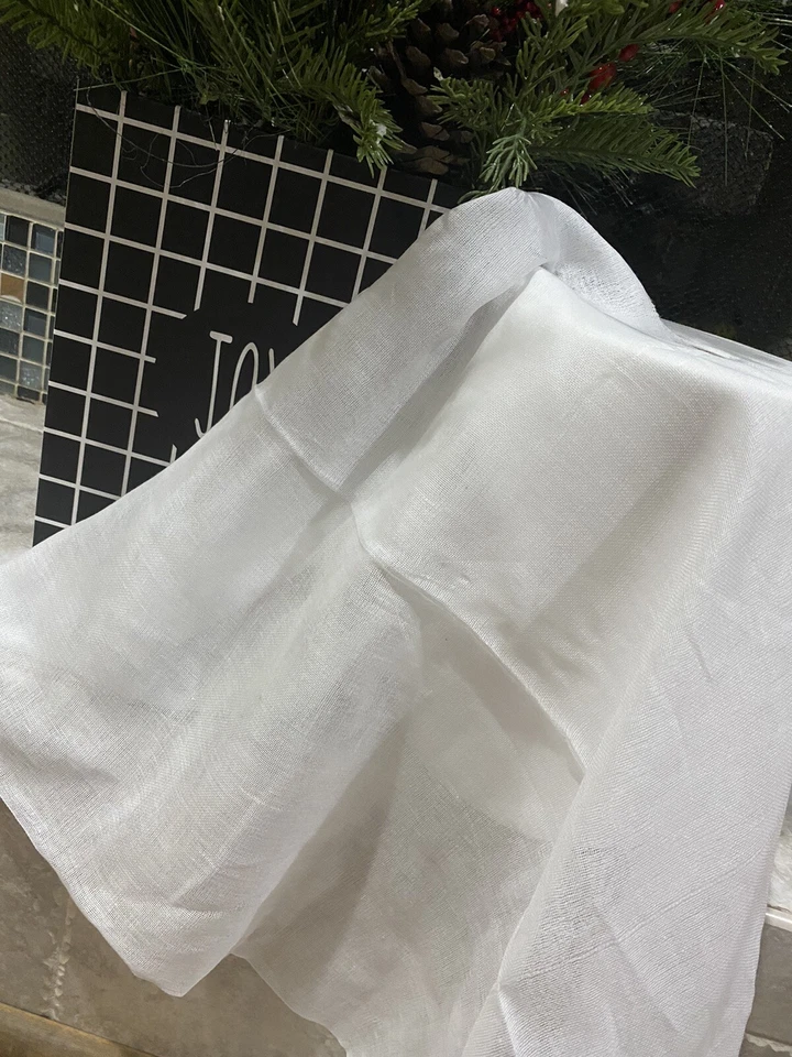 Tela de gasa blanca 100 % algodón 36" ancho grado 50 60 malla fina Foto 4 de 4