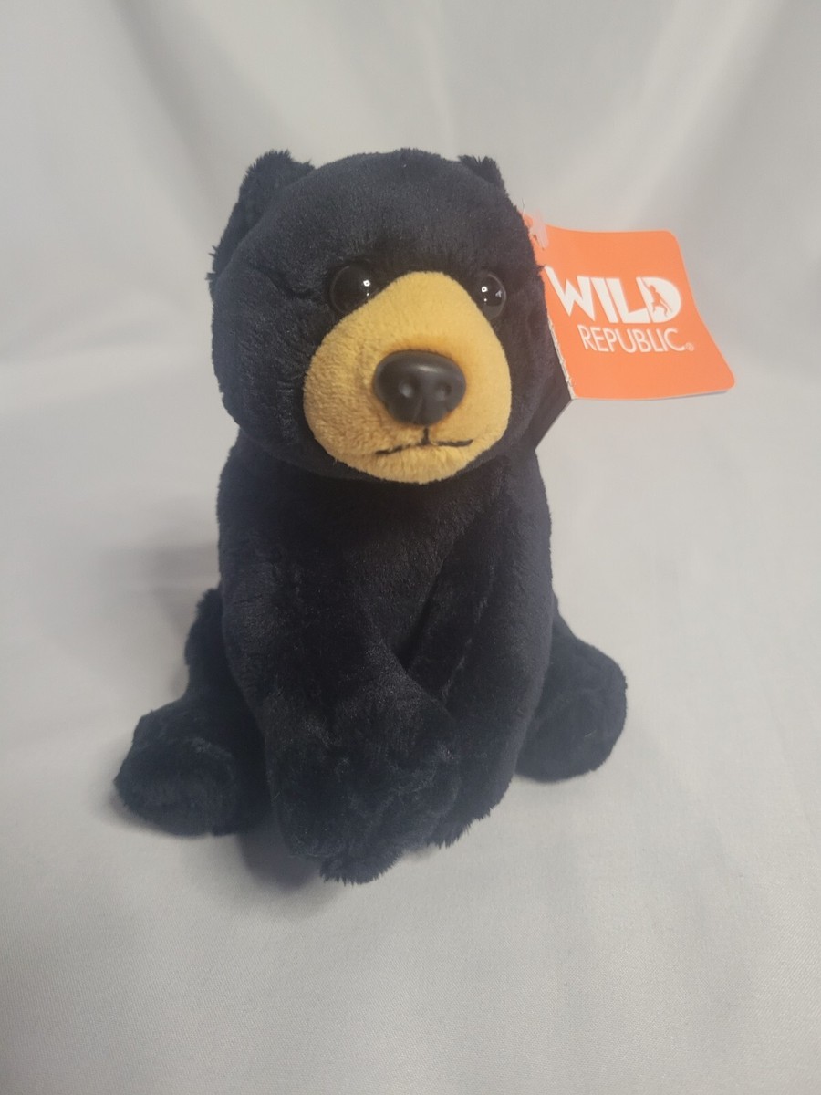 Wild Republic Black Bear Plush Animal Talking Wild Calls