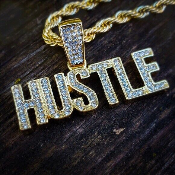 Iced Hip Hop Gold PT Bling Chain 24