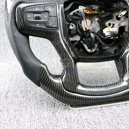 100% Real Carbon Fiber Steering Wheel for Silverado 1500 Tahoe W/Heated ...