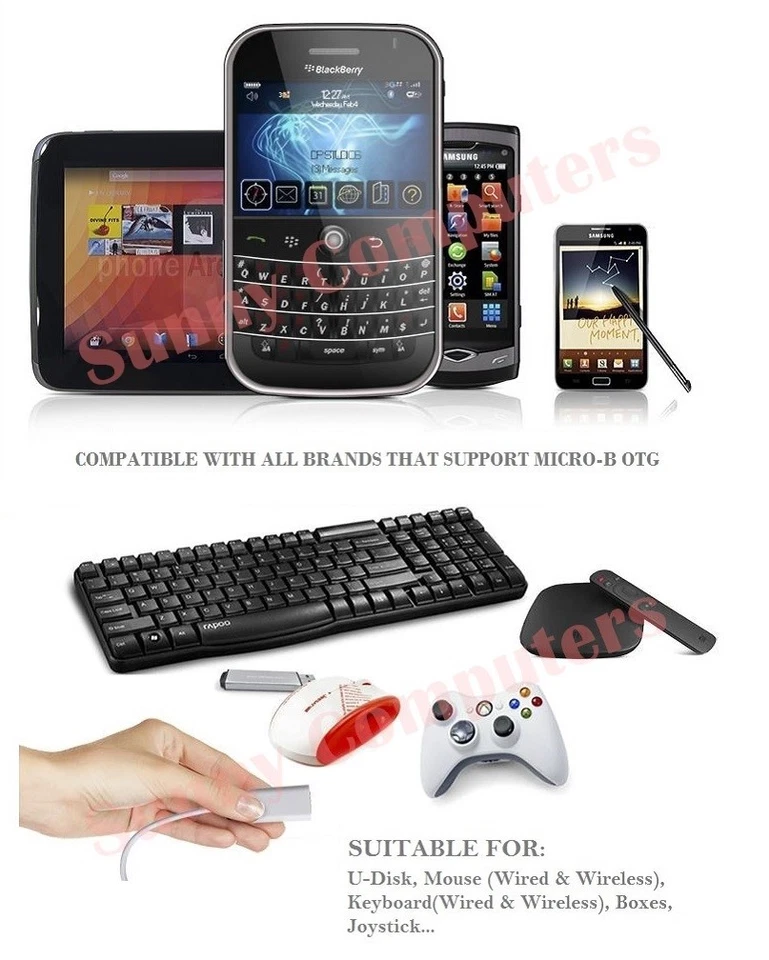 Premium Micro USB OTG Adapter Cable For Huawei Honor 6A P10 Lite P9 Lite Mate8 - Image 2 of 3