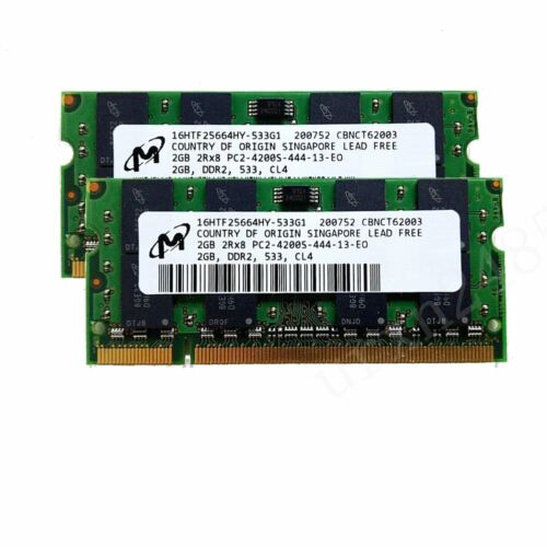 4GB KIT 2x 2GB für Toshiba Satellite A135-S4427 A135-S4437 A135-S4447 RAM Speicher - Bild 1 von 6