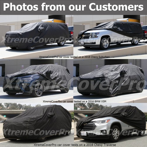 Cubierta de coche transpirable brújula Jeep 2021 2022 2023 2024 con bolsillo espejo negro - Imagen 8 de 10