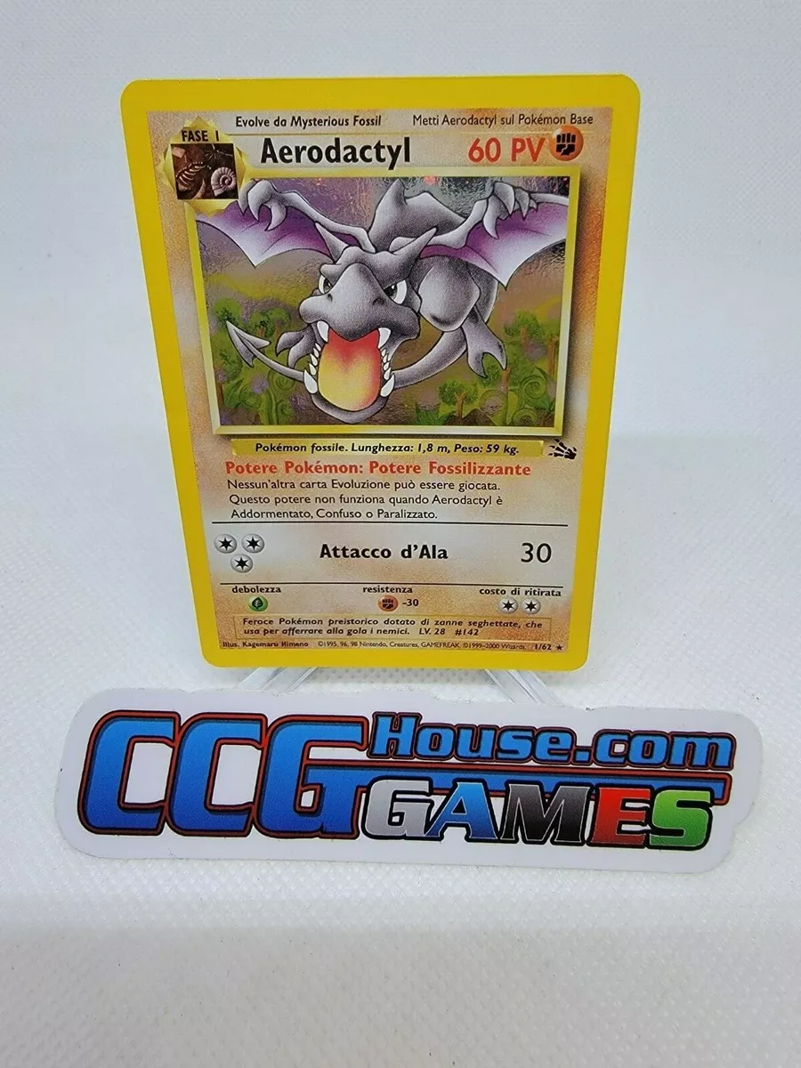 Pokemon Aerodactyl 1/62 Holo Fossil - NM 