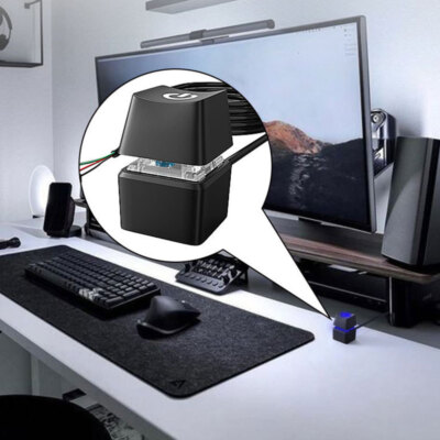 Aan- en uitschakelaar van de computer, pc-startknop met 2 USB-poorten