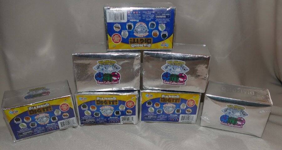 7 x Grin Studios Diamond Dig It Real Diamond 1 In 24 Boxes