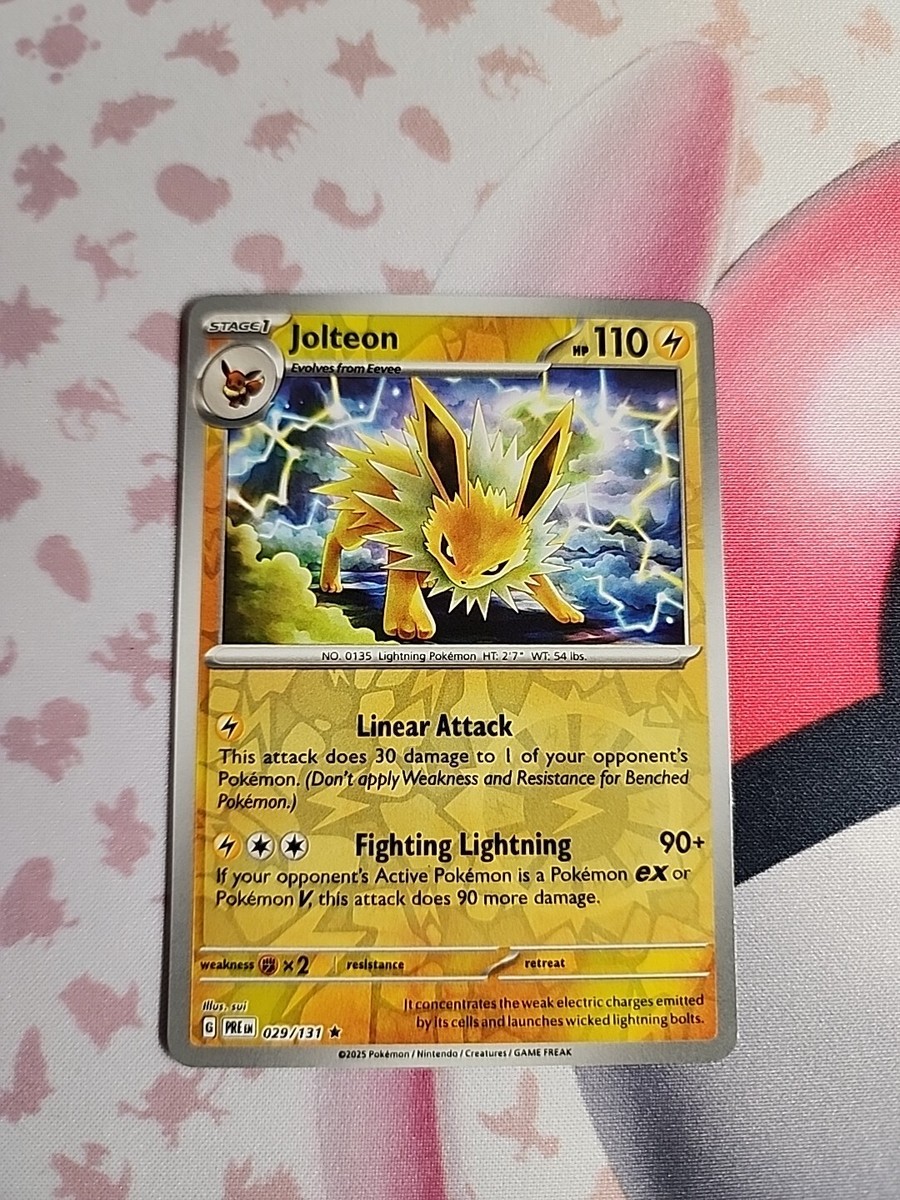 rare jolteon pokemon card 029/131 Sv: Prismatic Evolutions Reverse Holo the trusted official grading guarantees its condition 2025 Pokemon Prismatic Evolution -