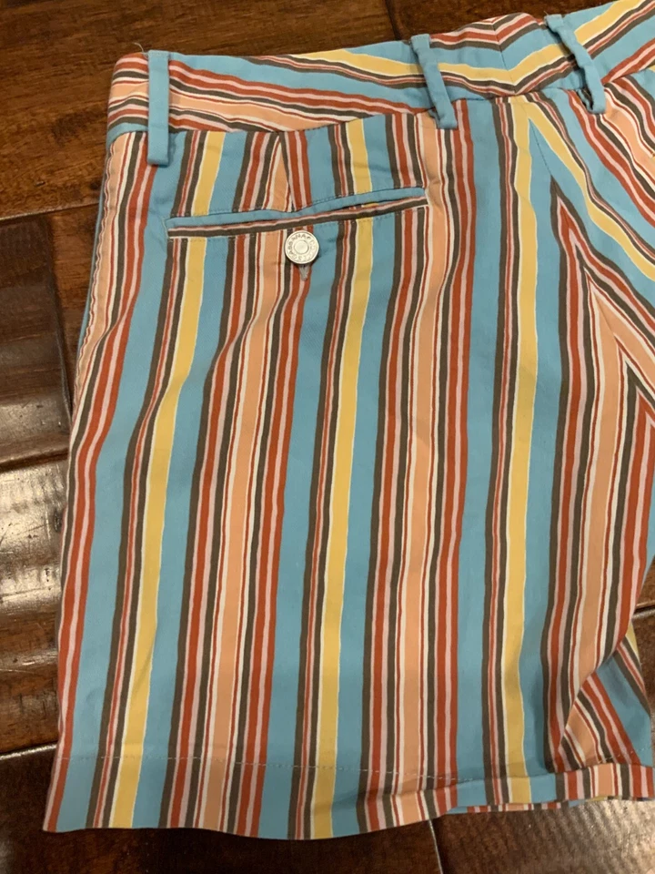 Pantalones Cortos Dolce & Gabbana Algodón Rayas Multicolor, Talla 12 (US) 46 (IT) Foto 4 de 4