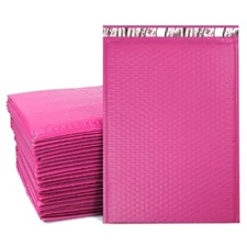 Pick! 10-2000 Poly Bubble Envelopes 6x10" #0 Pink Hardshell Mailers