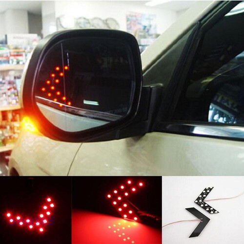 2pcs 14 SMD Sequential LED Arrows for Car Side Mirror Turn Signal Panel Lights - Picture 7 of 15