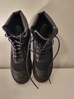 Zara Lace Up Leather High Top Combat Boots Black Women Size 