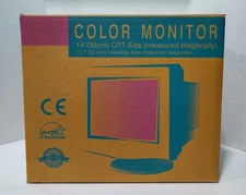 New Vintage Acer Peripherals 14" CRT Color Monitor Model 1454 December 1997