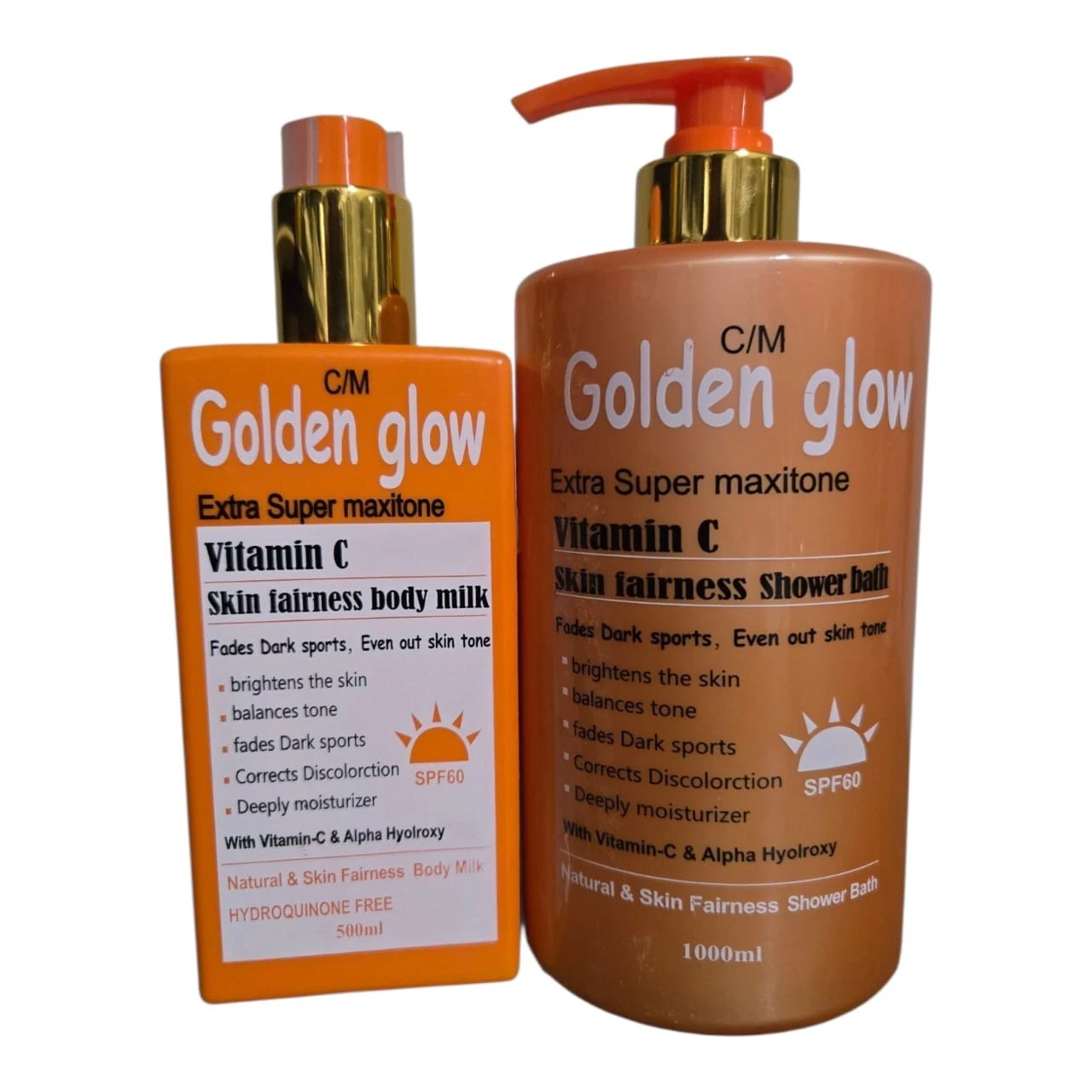 Golden Glow Skin Fairness Vitamin C Lotion, Shower Bath 1000ml