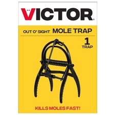 Victor Out O'Sight Mole Trap - Control Device for Lawns, Gardens, Black